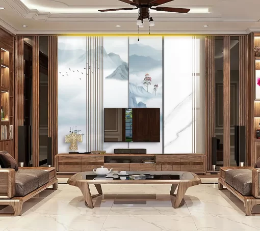 Tranh pvc tráng gương ốp tường TC908