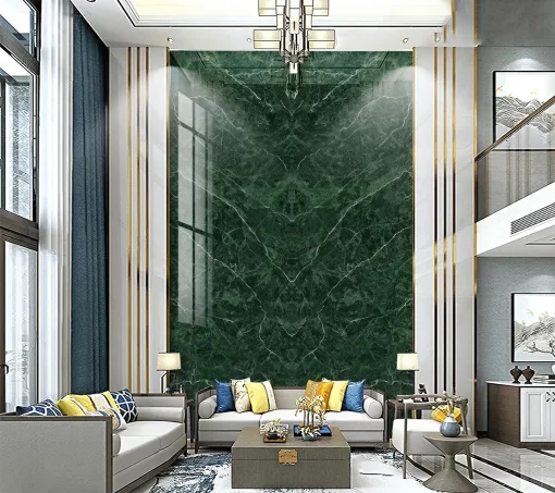 Tranh pvc ốp tường vân đá đối xứng thông tầng TC468