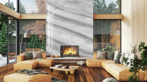 Tranh pvc ốp tường vân đá thông tầng TC358