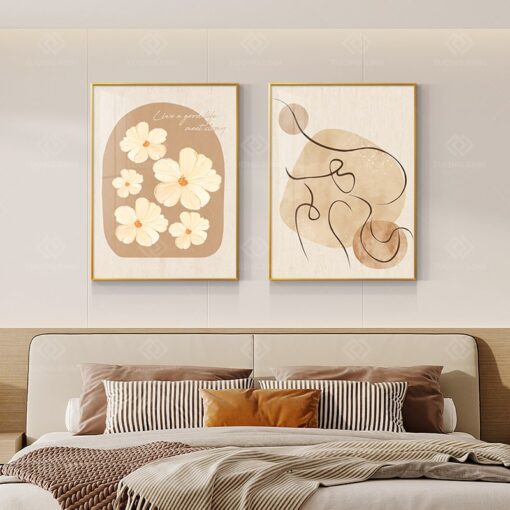 Tranh trừu tượng cô gái nghệ thuật TG3996