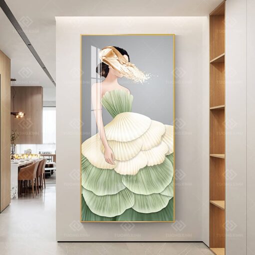 Tranh cô gái trừu tượng nghệ thuật TG3845