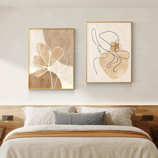 Tranh trừu tượng cô gái nghệ thuật TG3997