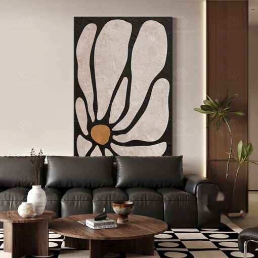 Tranh hoa trừu tượng nghệ thuật TG3930