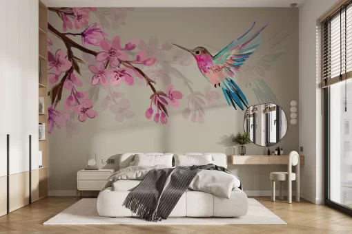 Tranh dán tường 3D phong cách indochine TDT694