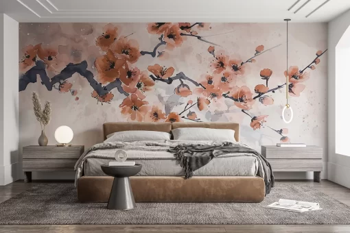 Tranh dán tường 3D phong cách indochine TDT708