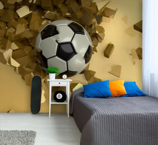 Tranh dán tường 3D quả bóng thể thao TDT1142