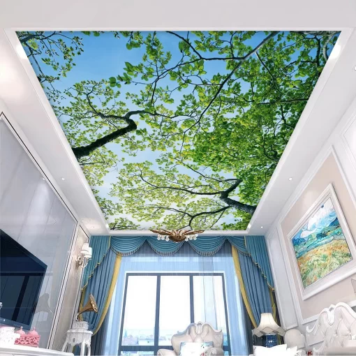 Tranh dán tường 3D trang trí trần nhà TDT1571