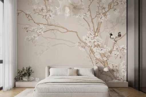 Tranh dán tường 3D phong cách indochine TDT678