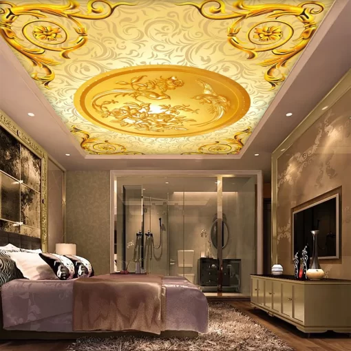 Tranh dán tường 3D trang trí trần nhà TDT1549