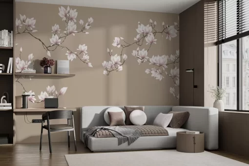 Tranh dán tường 3D phong cách indochine TDT735