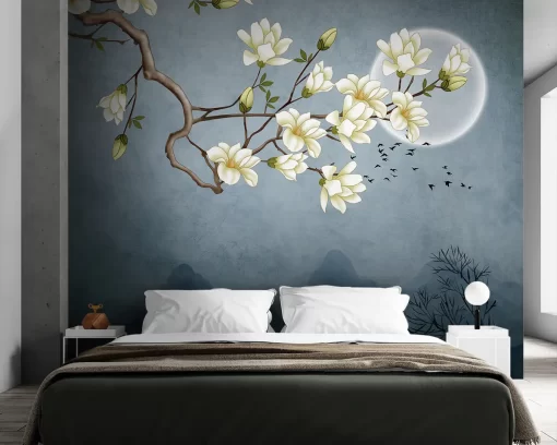 Tranh dán tường 3D phong cách indochine TDT1038
