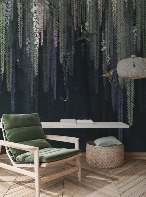 Tranh dán tường 3D phong cách indochine TDT1044