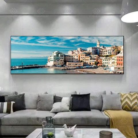 Tranh phong cảnh thành phố bắc âu trang trí phòng ngủ TG4112
