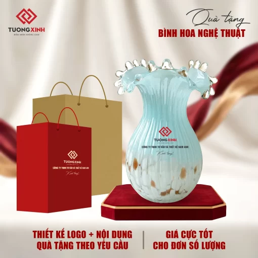 Bình hoa thuỷ tinh quà tặng sự kiện sang trọng GQS05