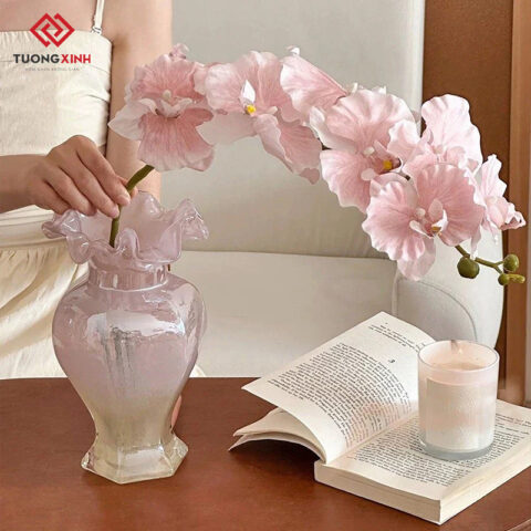 Bình hoa thuỷ tinh cao cấp trang trí GS153