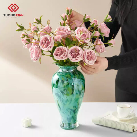 Bình hoa thuỷ tinh cao cấp trang trí GS142