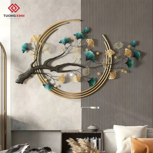 Tranh sắt cành hoa nghệ thuật trang trí nội thất TX822