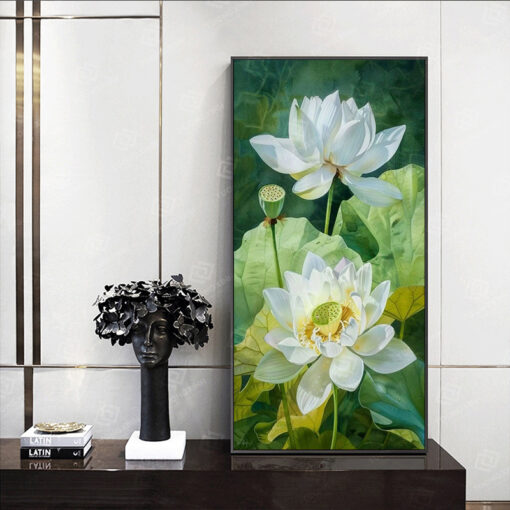 Tranh hoa sen nghệ thuật TG4773