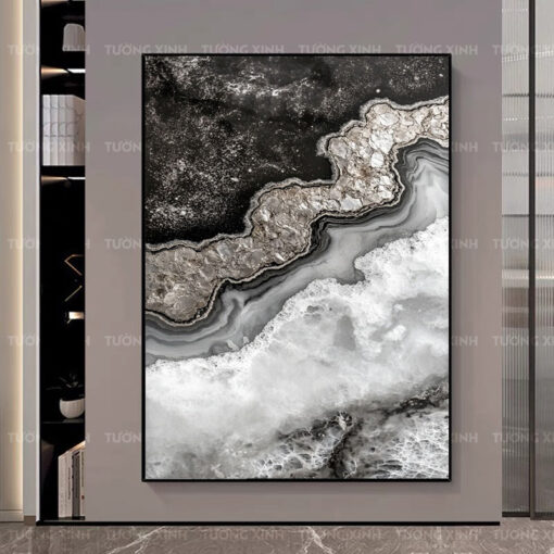 Tranh bãi biển trừu tượng nghệ thuật TG4748