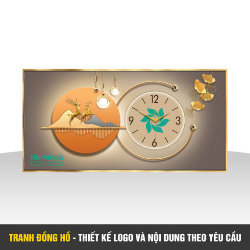 Đồng hồ treo tường in logo thiết kế theo yêu cầu, quà tặng khách hàng doanh nghiệp DGL14