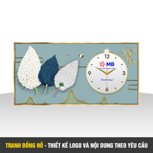 Đồng hồ treo tường in logo thiết kế theo yêu cầu, quà tặng khách hàng doanh nghiệp DGL07