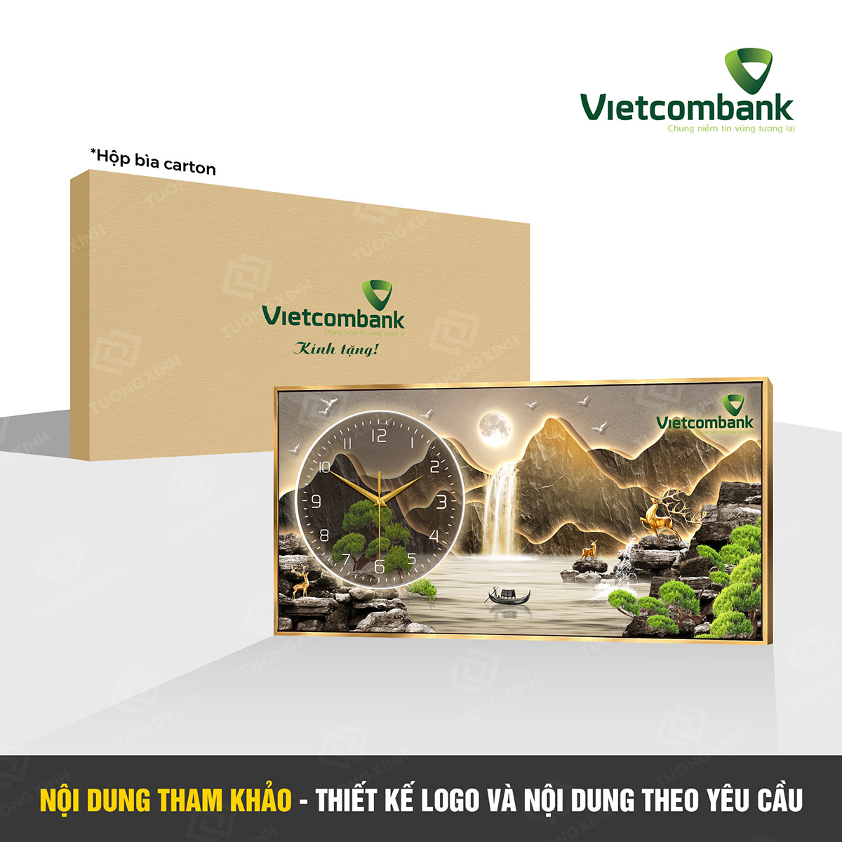Đồng hồ treo tường in logo thiết kế theo yêu cầu, quà tặng khách hàng doanh nghiệp DGL09 2 Đồng hồ treo tường in logo thiết kế theo yêu cầu, quà tặng khách hàng doanh nghiệp DGL09 - Ảnh 2