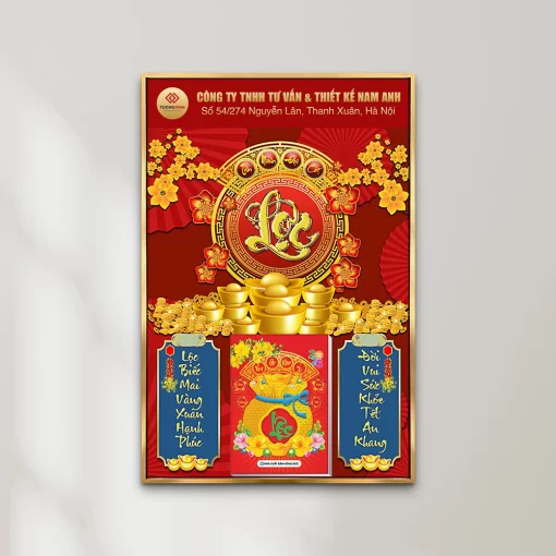 Tranh lịch tết quà tặng công ty khách hàng trang trí nhà cửa TL154