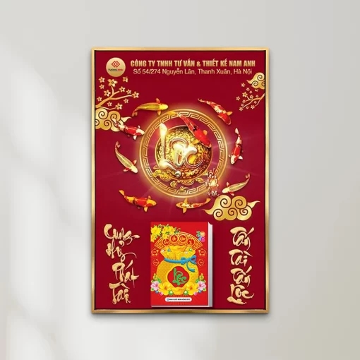 Tranh lịch tết quà tặng công ty khách hàng trang trí nhà cửa TL158