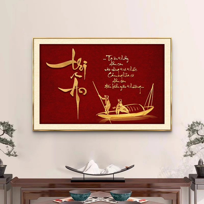Tranh tráng gương Thư Pháp, quà tặng sang trọng ý nghĩa TG4836 1 Tranh tráng gương Thư Pháp, quà tặng sang trọng ý nghĩa TG4836