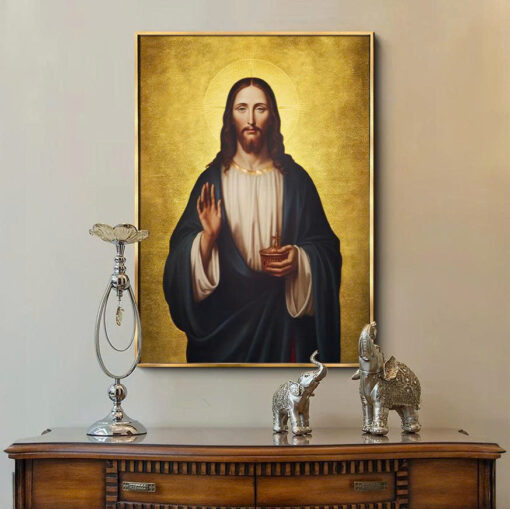 Tranh tráng gương công giáo đức chúa jesus TG4586