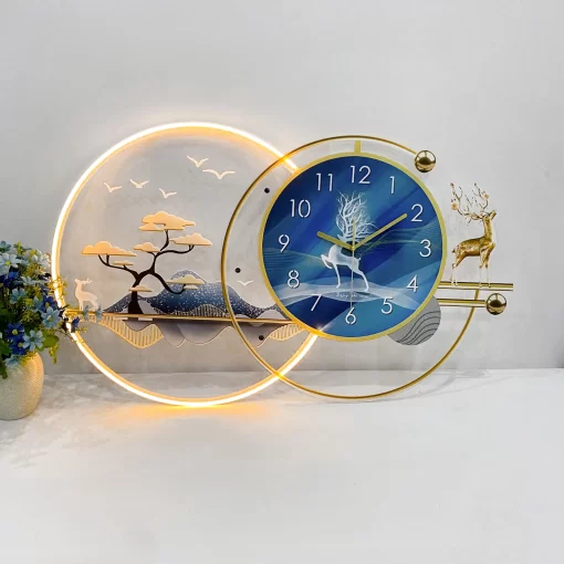 Trang chủ 39 Dong ho decor de ban den LED LD668S 8