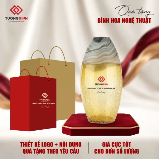 Bình hoa gốm sứ quà tặng sự kiện cao cấp GSQ22