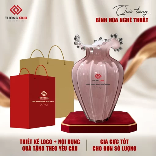 Bình hoa thuỷ tinh quà tặng sự kiện ý nghĩa GSQ03