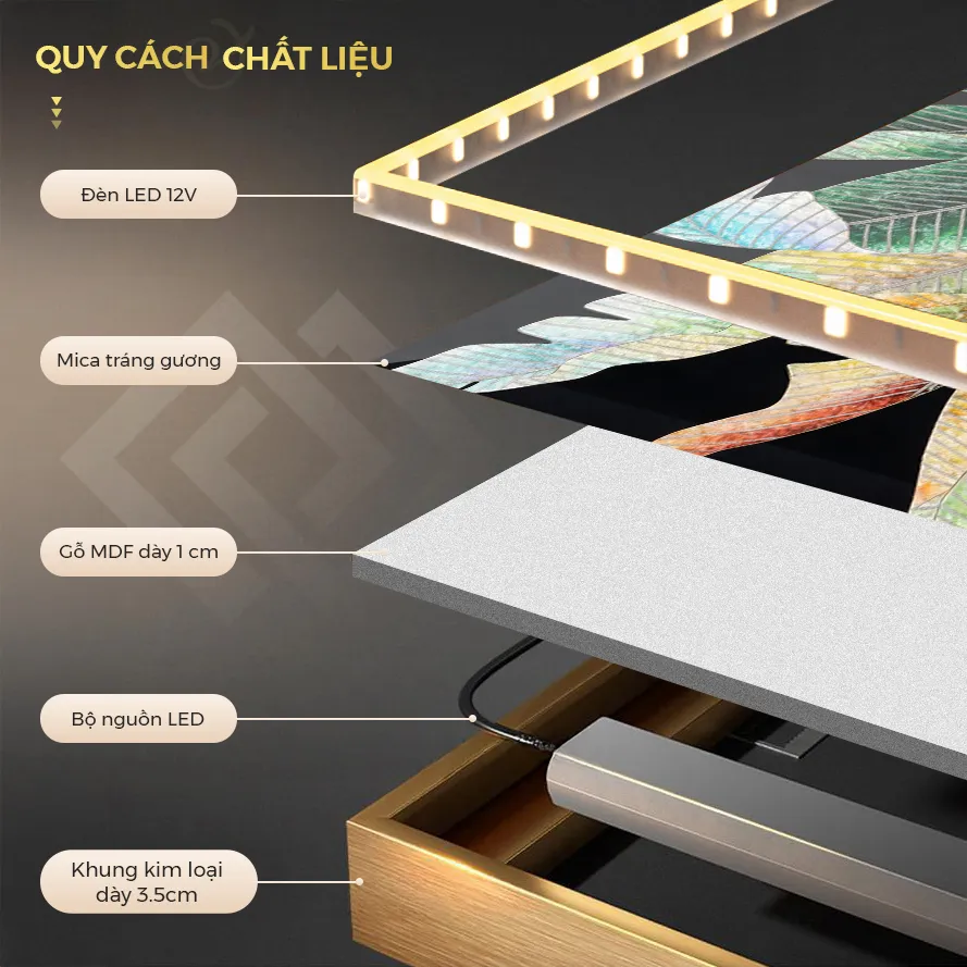 Tranh treo tường lông vũ nghệ thuật đèn LED đính đá pha lê cao cấp LD1001 7 Tranh treo tường lông vũ nghệ thuật đèn LED đính đá pha lê cao cấp LD1001 - Ảnh 7
