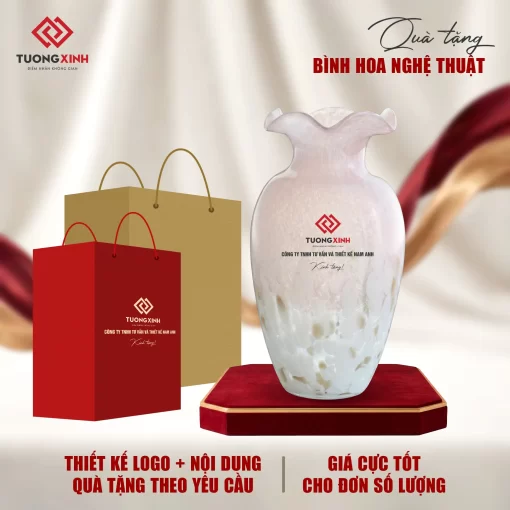 Bình hoa thủy tinh quà tặng doanh nghiệp sang trọng, ý nghĩa GSQ27